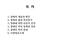장애인복지 PPT(장애인복지정책, 장애인복지현장, 장애인복지기관방문, 장애인의삶과욕구) 파워포인트-2