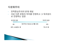 다문화관점(다문화주의, 문화적다원주의, 다문화사회, 다문화가정, 문화적다양성, 다문화복지실천)-6