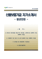 신용보증기금 청년인턴 자기소개서,신용보증기금 면접기출문제-1