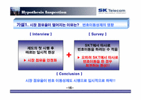 [마케팅조사] 번호이동성제도 시행 이후 sk텔레콤의 고전-17