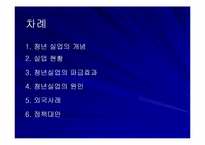 [인적자본론] 청년실업의 원인과 정책대안-2