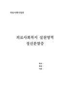 [의료사회사업론] 정신분열증-1