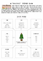 [유아교육계획안] 크리스마스 주간계획안-2