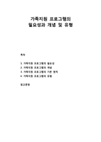 [보육학개론] 가족지원 프로그램의 필요성과 개념 및 가족지원 프로그램의 기본 원칙과 유형-1