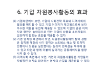 기업의 자원봉사활동 효과와 향후 전략-9