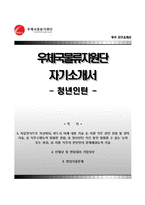 우체국물류지원단 청년인턴 자기소개서자소서항목-1