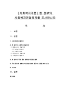[사회복지개론] 현 정부의 사회복지전달체계를 조사하시오-1