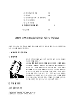 사회복지학 - 치료기법중 경험적 가족치료(experiential family therapy)에 관해서-2