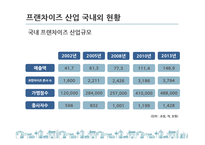 국내 프랜차이즈 산업 현황과 문제점 및 발전방안-5