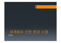 세계화와 환경 레포트-13