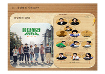 [대중문화와 매스컴] `응답하라` 시리즈 분석-4