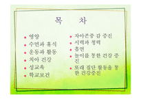 학령기 아동의 건강증진-2