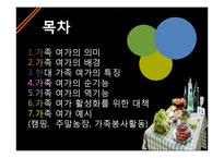 가족여가의 순기능과 역기능, 활성화 방안-2