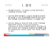 케이블 TV 현황과 전망-3