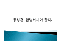 동성혼 합법화 찬성 입장-1