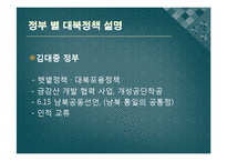 김대중 정부, 노무현 정부, 이명박 정부의 대북정책과 남북관계의 변화-6