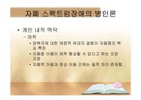 자폐 스펙트럼 장애 병인론, 발달 및 중재-17