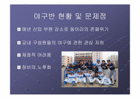 [스포츠마케팅] 야구대회의 활성화를 통한 야구반 발전방안 모색 -서강야구반-3