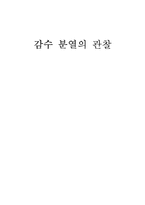 감수 분열의 관찰-1