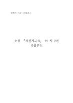 소설 「자전거도둑」 외 시 2편 작품분석-1