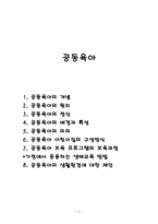 공동육아(공동육아원리, 공동육아배경, 공동육아특성, 공동육아어린이집, 공동육아보육)-1