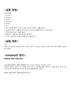 DNA 추출, PCR의 원리 및 실험-2