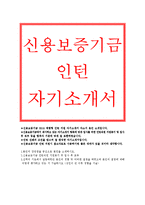 신용보증기금 인턴자기소개서 -신용보증기금 체험형 청년인턴 자소서,신용보증기금 인턴직원 지원동기,입사후포부, 신용보증기금 체험형인턴 합격자소서-1