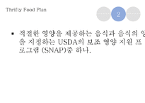 푸드스템프, Food Stamp, 맞춤형급여, 수급권자최저생계비지원, Thirfty Food Plan-20