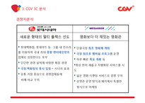 CGV 기업분석과 CGV 마케팅전략분석(3C,SWOT,STP,7P분석) PPT레포트-10