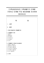 [가족상담및치료] 가족생활주기 단계를 구분하고 단계별 주요 발달과제를 조사하여 정리하시오-1