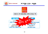 버거킹 기업분석,SWOT분석및 버거킹 현 마케팅전략분석과 버거킹 인지도향상위한 새로운 마케팅전략 제안 PPT레포트-9