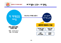 버거킹 기업분석,SWOT분석및 버거킹 현 마케팅전략분석과 버거킹 인지도향상위한 새로운 마케팅전략 제안 PPT레포트-10