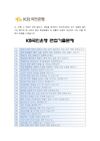 [국민은행자기소개서] 2015 KB 국민은행 신입행원 L1 자기소개서 합격예문+면접질문, 고객감동의 의미, 국민은행 자기소개서, 국민은행자소서-5