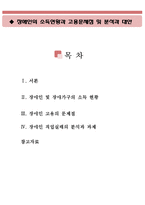 장애인의 소득현황과 고용문제점 및 분석과 대안(장애인 소득, 장애가구 소득현황, 장애인 고용, 문제점, 장애인 직업실태, 장애인 고용 분석)-1