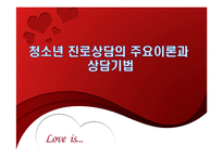 청소년 진로상담의 주요이론과 상담기법-1