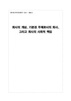 [회사법] 회사의 개념, 기본권주체로서의 회사, 회사의 사회적책임-1