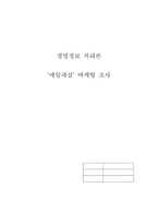 [경영정보처리론] `매일과실` 마케팅조사-1