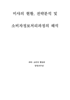 [소비자행동] 미샤의 현황, 전략분석 및 소비자정보처리과정의 해석-1