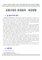 [보험학] 보험시장의 문제점과 개선방향-3