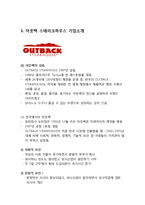 OUTBACK 아웃백 기업분석과 마케팅 SWOT,STP,4P전략분석및 아웃백 새로운 마케팅,서비스전략제안(빕스,애슐리와 비교분석)-3