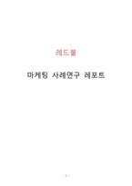 REDBULL 레드불 제품분석과 SWOT분석/ 레드불 다양한 마케팅전략 사례연구/ 레드불 향후 마케팅전략 제안-1