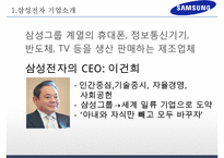 삼성전자 기업분석과 경영전략분석및 삼성전자 글로벌마케팅 사례와 삼성전자 미래전망연구 PPT-3