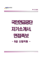 국민연금공단자기소개서+면접기출문제,국민연금공단(6급신입사원)자소서,국민연금공단합격자기소개서,국민연금공단자소서항목,면접예상질문,국민연금공단지원동기-1