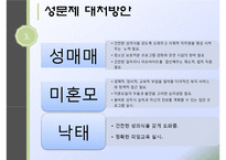 청소년의 성(청소년성문제, 청소년성매매, 낙태, 미혼모, 청소년성문제해결방안, 성문화센터) PPT, 프레젠테이션-14