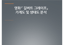영화 길버트그레이프 속 가족관계분석(가족복지론, 등장인물, 가계도, 생태도) PPT, 프레젠테이션-1