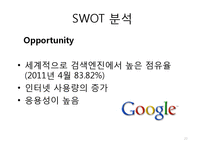 Google 구글 기업분석과 SWOT분석및 구글 경영전략과 성공요인분석및 구글의 문제점과 대안제안 PPT-20