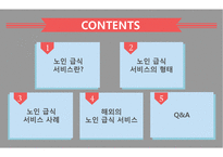 노인급식서비스 PPT(노인급식관리, 반찬배달, 노인급식실제사례, 은평구노인복지관, 경로당급식, 해외노인급식서비스, 엑스빈, OAA) 파워포인트-2