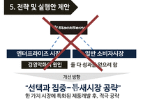 black berry 블랙베리 기업분석과 SWOT분석및 블랙베리 문제점분석과 향후개선전략제안 PPT-17