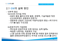 GM 기업분석과 GM 실패사례와 극복위한 경영전략분석및 GM 현상황과 향후전망연구 PPT-10