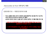 아베크롬비 & 피치 [Abercombie & Fitch]위기극복 경영전략(한국진출,매장,브랜드 마케팅,상품 전략)-20